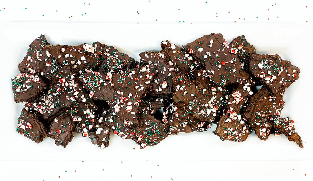 Holiday Peppermint Brownie Brittle